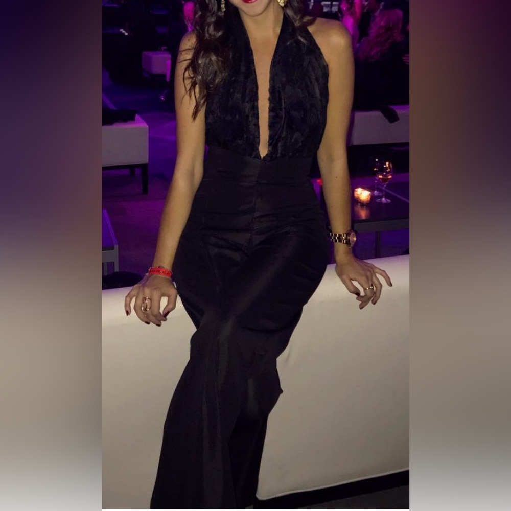 Black backless jumpsuit (size M)
